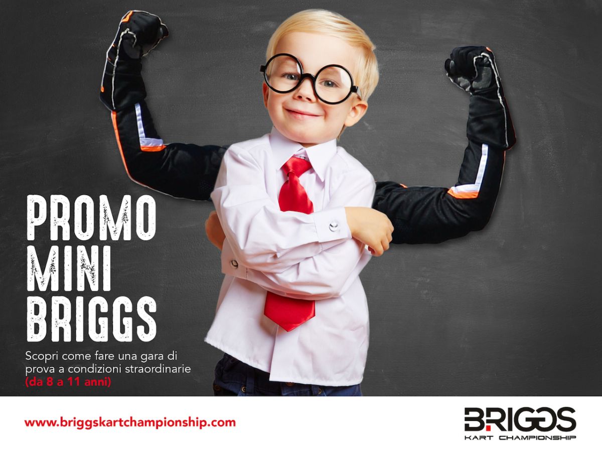 Briggs Kart lancia una promozione per i giovani per la classe MINI (8-11 anni)