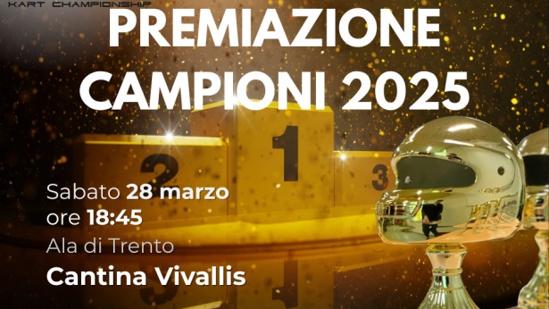 La Premiazione dei Campioni Briggs Kart Championship 2025 si terrà Sabato 28 Marzo