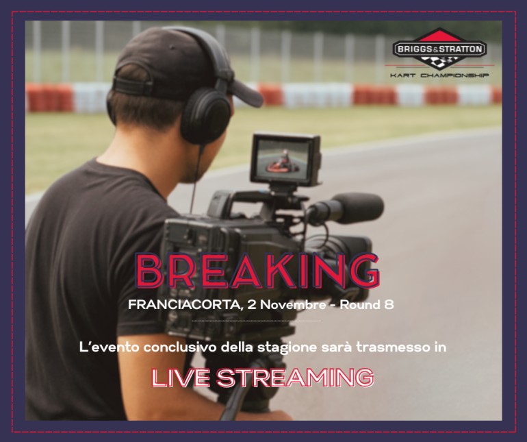 La gara di Franciacorta sarà trasmessa in Diretta Streaming